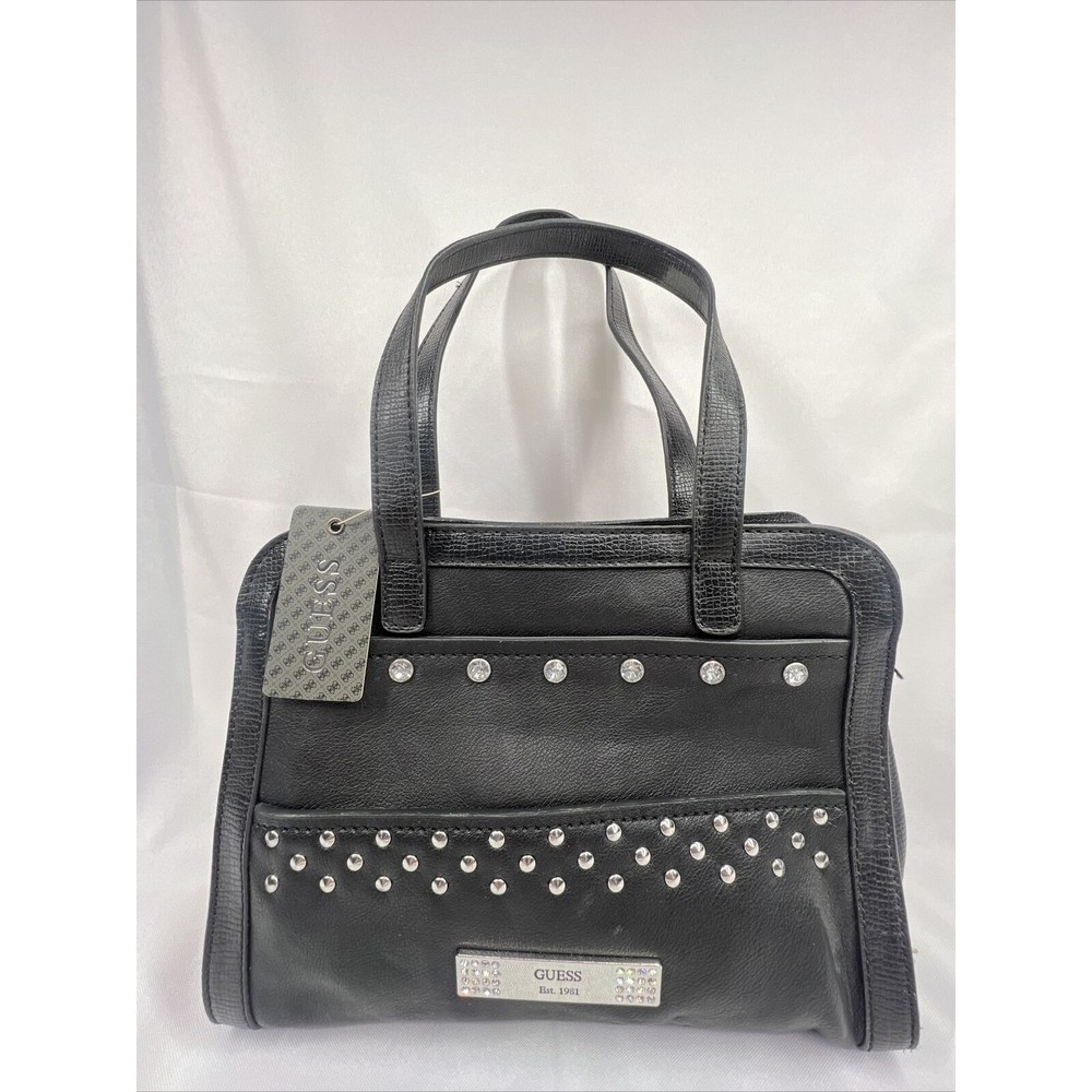 NEW Guess Disco Queen Black Multi Shoulder Bag Handbag Purse VY439406 Zipper